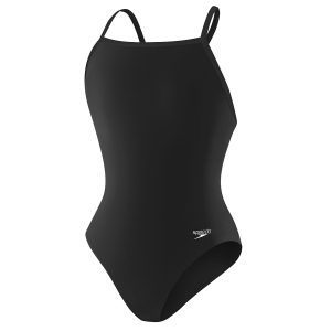 Speedo Black Endurance+ Girls' Flyback Training Suit
